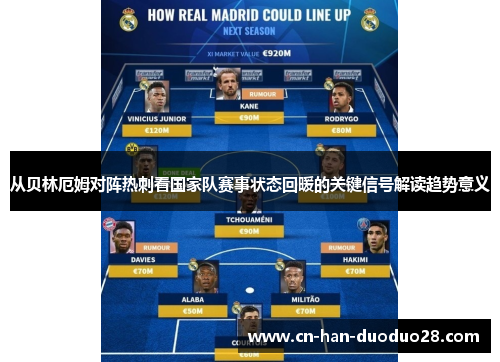 从贝林厄姆对阵热刺看国家队赛事状态回暖的关键信号解读趋势意义